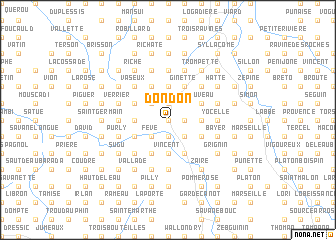 map of Dondon