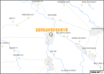 map of Dondukovskaya