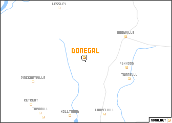 map of Donegal