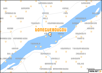 map of Donéguébougou