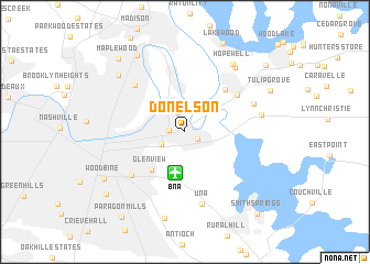 map of Donelson