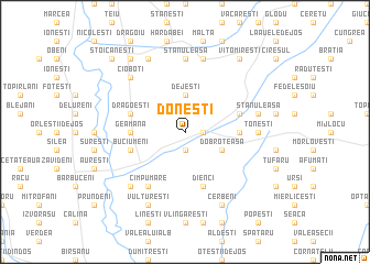 map of Doneşti