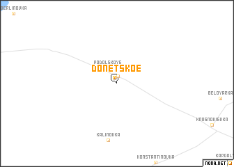 map of Donetskoe