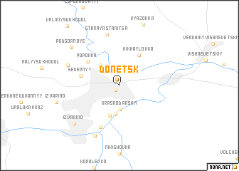 map of Donetsk