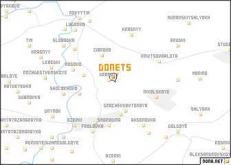 map of Donets