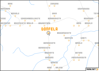 map of Donfèla