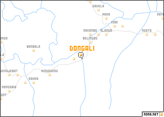 map of Dongali