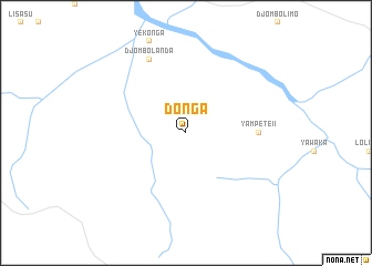map of Donga