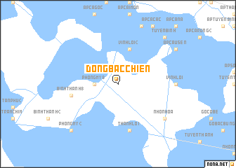 map of Ðồng Bắc Chiên
