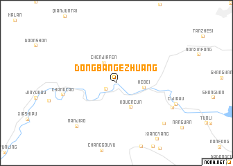 map of Dongbangezhuang