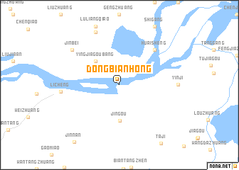 map of Dongbianhong