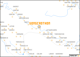 map of Dồng Cao Thôn