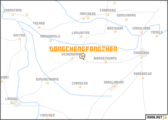 map of Dongchengfangzhen