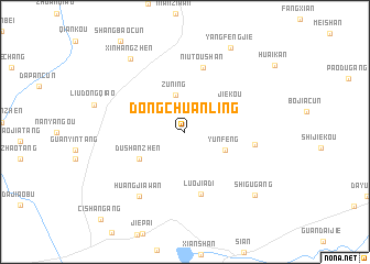 map of Dongchuanling