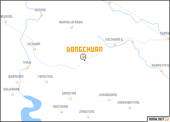 map of Dongchuan