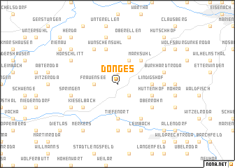 map of Dönges