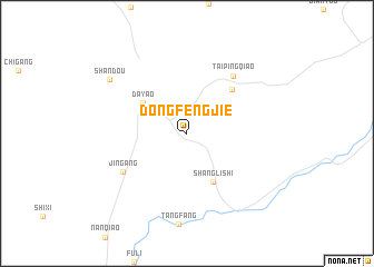 map of Dongfengjie