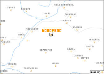 map of Dongfeng