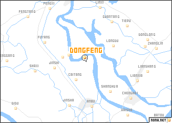 map of Dongfeng