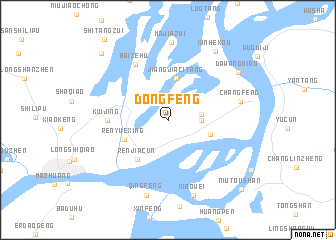 map of Dongfeng