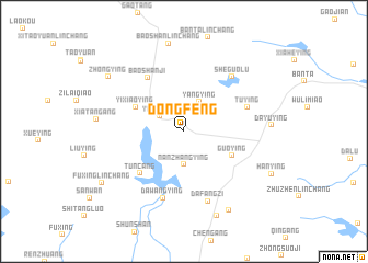 map of Dongfeng