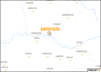 map of Dongfeng