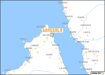 map of Donggala