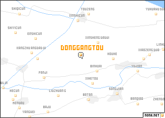 map of Donggangtou