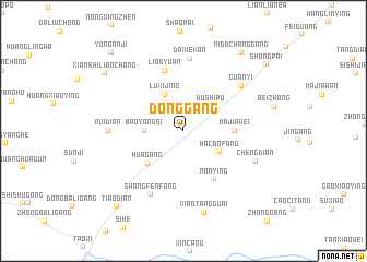 map of Donggang