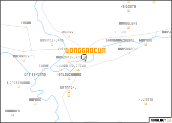 map of Donggaocun