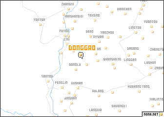 map of Donggao