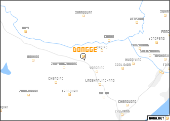 map of Dongge