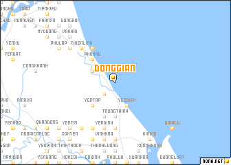 map of Ðộng Gian