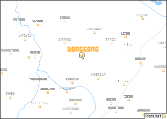 map of Donggong
