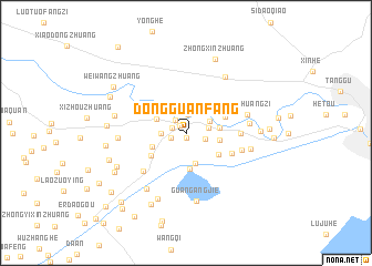 map of Dongguanfang