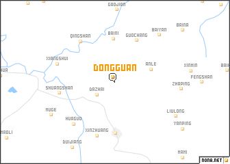 map of Dongguan