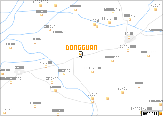 map of Dongguan