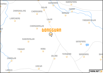 map of Dongguan