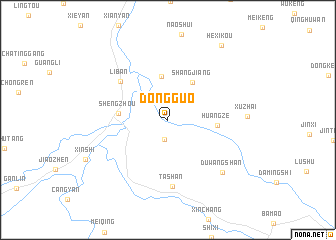 map of Dongguo