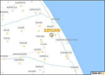 map of Donghai