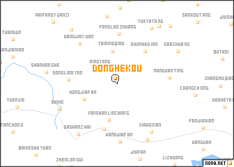 map of Donghekou