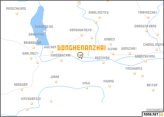 map of Donghenanzhai