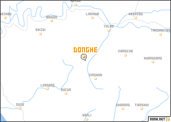 map of Donghe