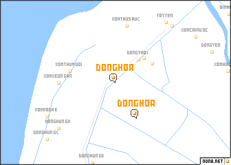 map of Ðông Hòa