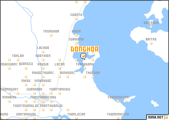 map of Ðông Hòa