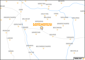 map of Donghongsi