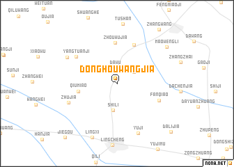 map of Donghouwangjia