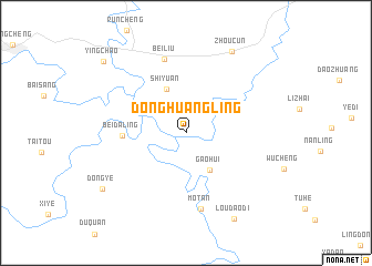map of Donghuangling