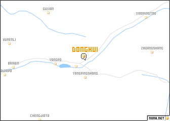 map of Donghui