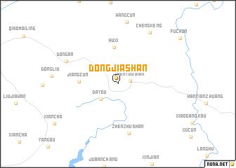 map of Dongjiashan